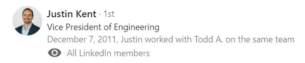 A person with an engineering degree is posted on linkedin.